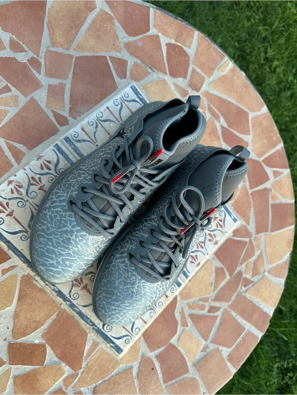 Air Jordan Men's Grey Athletic Sneakers size 11
